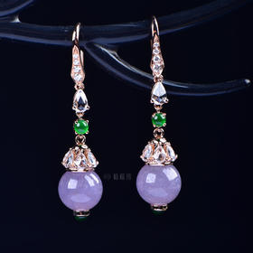 【紫霞仙子】紫珠耳钩-EZ12201012