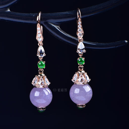 【紫霞仙子】紫珠耳钩-EZ12201012 商品图0