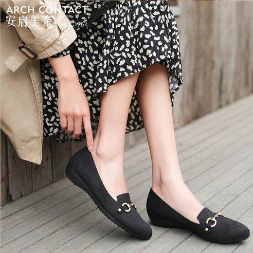 ARCHCONTACT安启美奈百搭软底金属链单鞋82289 商品图5