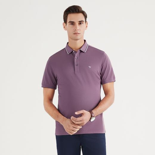 柒牌polo衫男短袖商务休闲中青年翻领夏季年薄款弹力半袖体恤	122T70820 商品图1