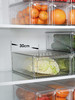 日本霜山水果抽屉式带盖保鲜盒长方形食品储物盒可叠加厨房冰箱收纳盒 商品缩略图3