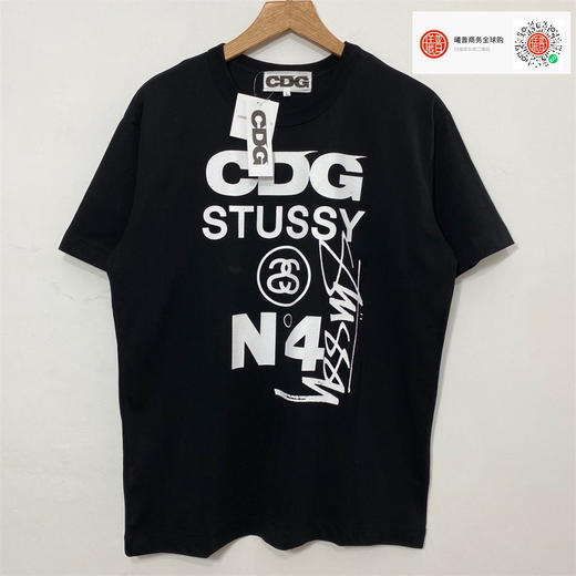 （CN) CDG X STUSSY 折扣！男女同款T恤 黑/白两个颜色！size：S M L XL 商品图4