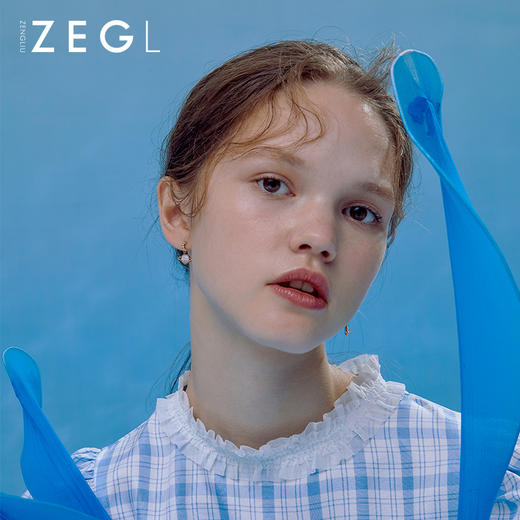 ZEGL不对称星球耳环女2021新款潮耳坠气质长款耳钉耳饰耳夹无耳洞 商品图4