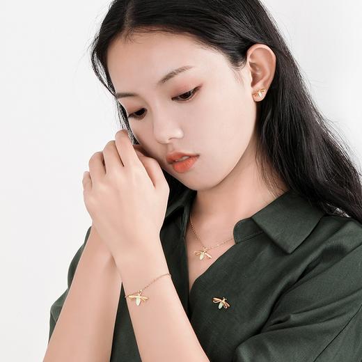 定制款会发光的萤火虫纯银项链(中通快递发货）下单备注一个字母 商品图2