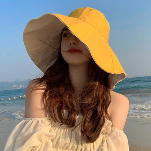 KJGYP-M8287夏季旅游海边紫外线遮阳盆帽 商品图4