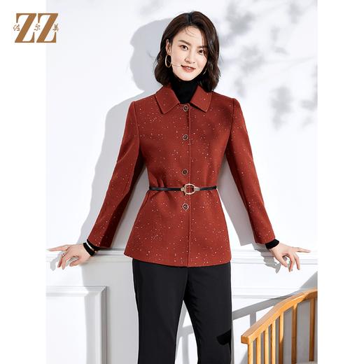 佐尔美春季新款气质短款百搭针织上衣E11FD26 商品图3