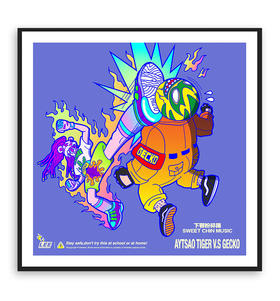 ZZ_LEE｜『下颚粉碎踢』RISO 30cm x 30cm