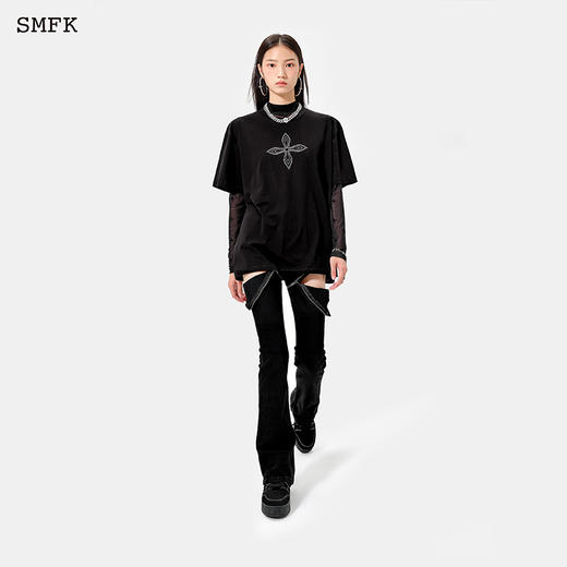 预售| SMFK 十字花Tee 午夜黑 CT002BS .潮快闪[福利品] 商品图3