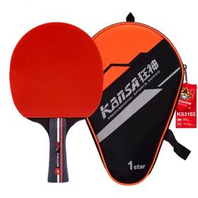 狂神乒乓球拍 专业单拍双反胶 一星长柄横拍ks3102