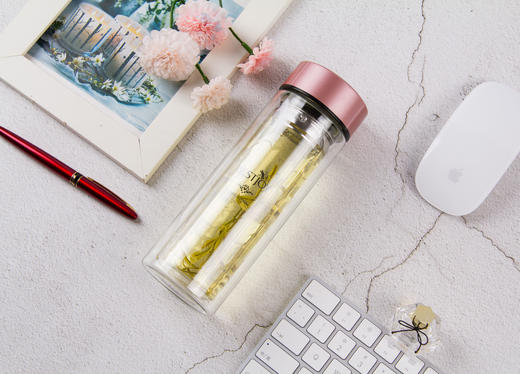 富光拾喜 高硼硅双层玻璃杯 家用办公耐高温玻璃杯 320ml BEST06-1089 商品图1