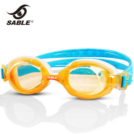 黑貂儿童平光泳镜女童防水防雾高清游泳眼镜男童专业潜水镜装备游泳镜SB-982T 商品图1