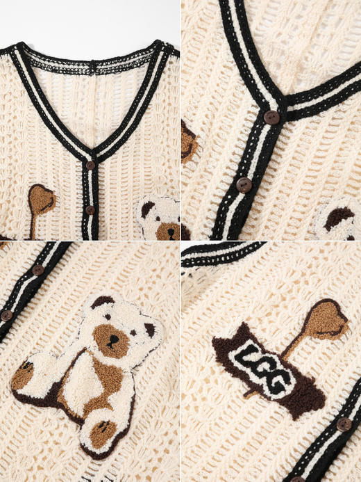 Lagogo拉谷谷2022春季新款学院风马甲黑色高腰V领连衣裙两件套女LALL832A61 商品图3