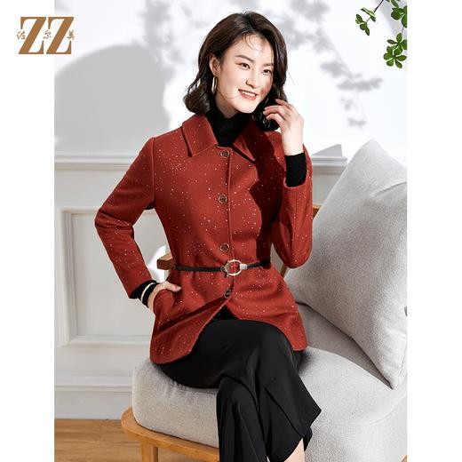 佐尔美春季新款气质短款百搭针织上衣E11FD26 商品图2