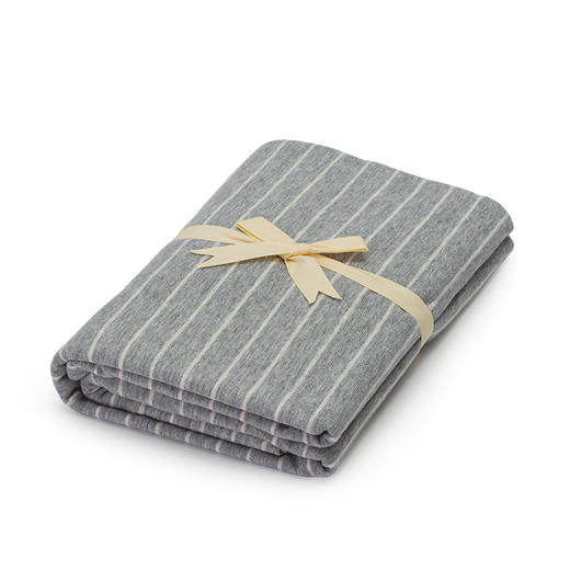 树语系列纯棉枕套一对条纹设计48*74cm 无印良品 商品图4