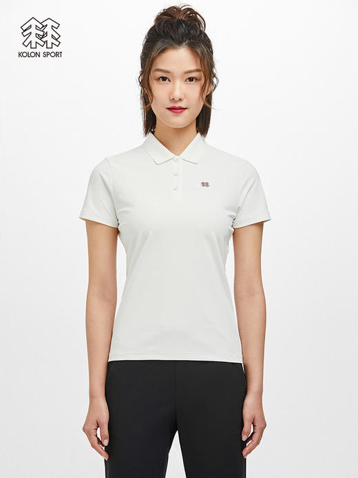 KOLONSPORT可隆POLO衫女款速干上衣防晒短袖吸湿春夏运动保罗衫LKPT2MT620 商品图4