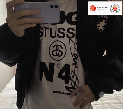 （CN) CDG X STUSSY 折扣！男女同款T恤 黑/白两个颜色！size：S M L XL 商品图0