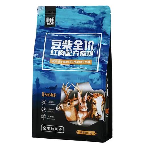 豆柴鲜肉果蔬四拼红肉无谷冻干增肥发腮猫粮全阶段通用型1kg/1.5kg/5kg 商品图0