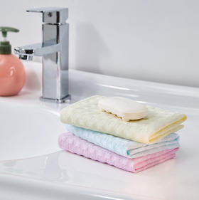 法国
馨亭蜂窝提花多用全棉毛巾三件套