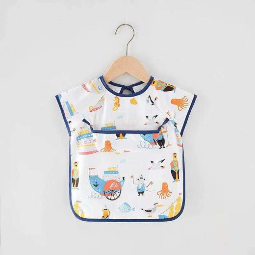 【防水耐脏 解决妈妈烦恼】儿童罩衣全身防水长袖反穿衣宝宝吃饭衣围裙小孩罩衣婴儿围兜护衣 商品图14