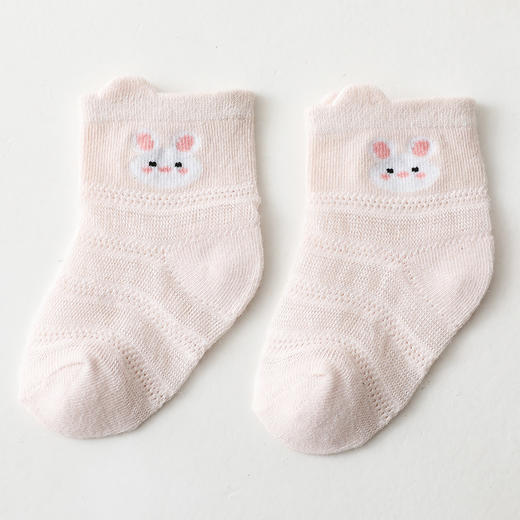 【5双装 超萌卡通 轻薄透气】儿童袜子夏季薄款男童女童网眼袜卡通婴儿棉短袜批发宝宝袜子 商品图7