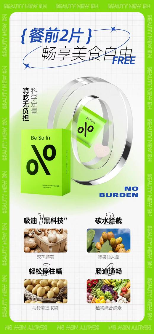 BN新品时间到⏰ 你的口袋体重管理助手【BN Soso糖】 精选全球专利原料，包装 x 成分全新升级， 商品图8