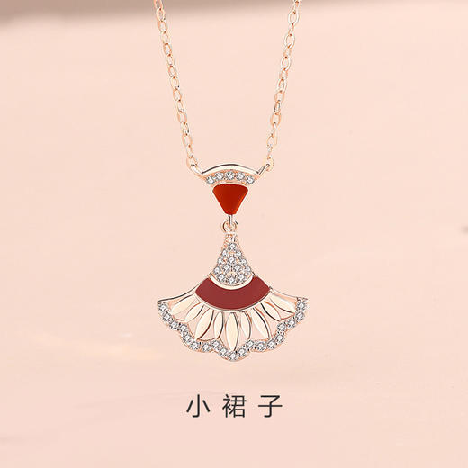 子佩集【小裙子】S925银轻奢项链【JHY-N000047B】 商品图4