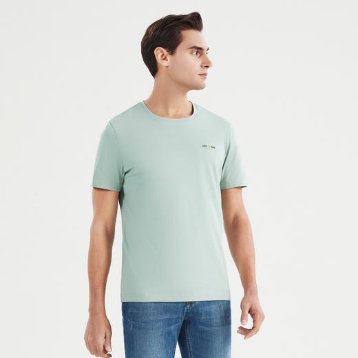 【冰氧吧】柒牌男士短袖t恤夏季新款时尚休闲青年老虎薄体恤	122T71460 商品图2