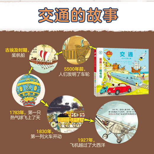 亲亲历史图书馆（精装礼盒装共8册）儿童历史生命交通恐龙探索艺术 商品图6