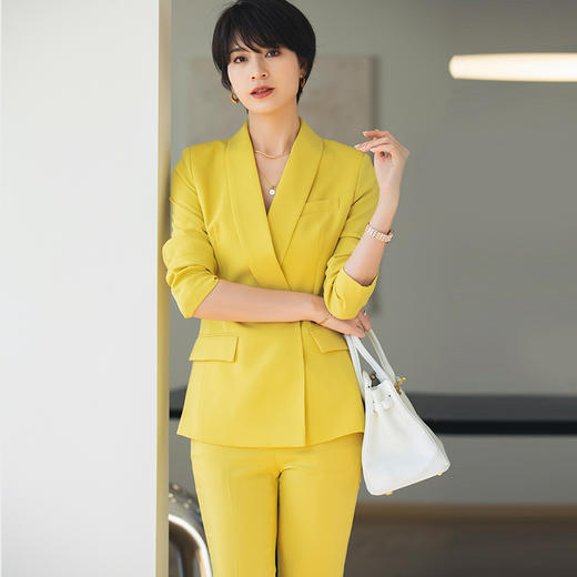 高端西装套装女春秋款职业装气质干练商务正装通勤西服外套 商品图3