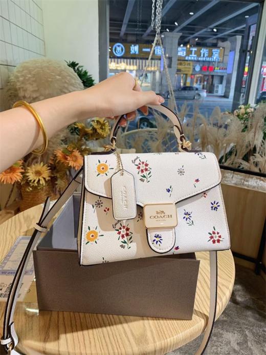 G787CO@CH 花卉印花手提单肩斜挎包 商品图0