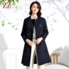 佐尔美春新款气质长款经典束腰双排扣英伦长风衣E13FC19 商品缩略图0