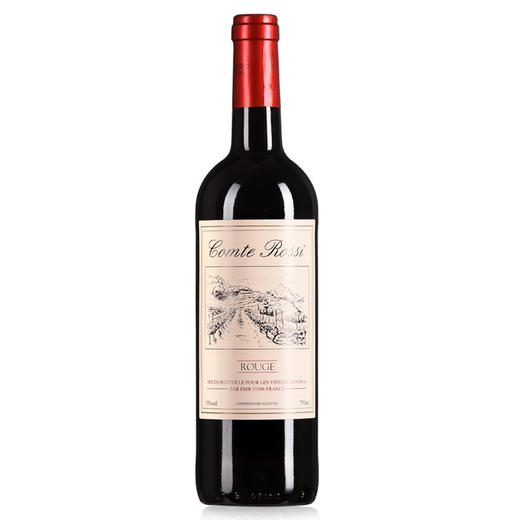 法国进口红酒 卡梅罗西(COMTE ROSSI)干红葡萄酒 整箱装 750ml*6瓶 商品图1