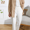 佐尔美春季新款 白色气质休闲宽松显瘦长裤女E11KC39 商品缩略图2