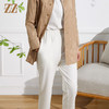 佐尔美春季新款 白色气质休闲宽松显瘦长裤女E11KC39 商品缩略图1