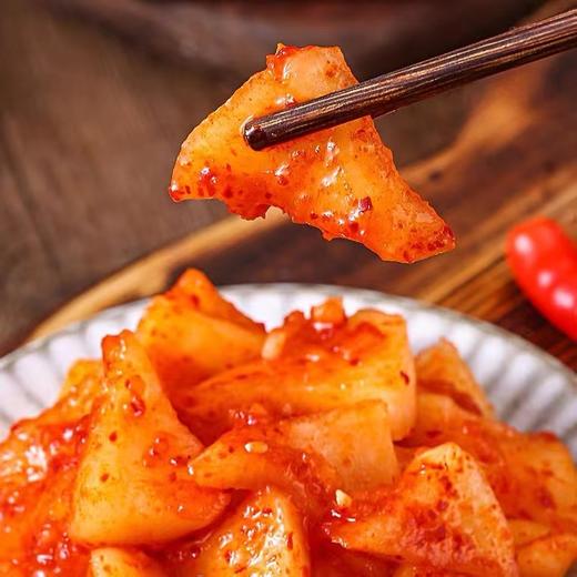 鲁记田园丨日式浅渍泡菜！辣白菜、辣萝卜块500g或1kg*2瓶装，包邮到家！ 商品图1