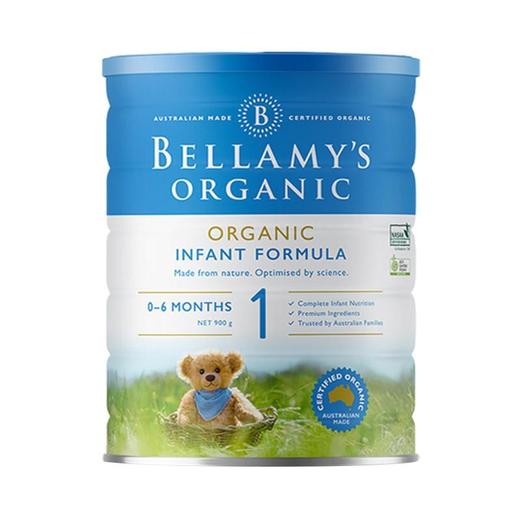 【保税仓】澳洲 贝拉米（Bellamy′s）有机幼儿配方奶粉1段（新包装）900g 适合0-6个月 商品图0