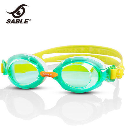 黑貂儿童平光泳镜女童防水防雾高清游泳眼镜男童专业潜水镜装备游泳镜SB-982T 商品图0