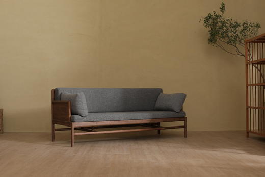 观云沙发  黑胡桃木 商品图0