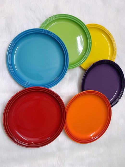酷彩le creuset炻瓷盘彩虹盘套装盘子餐具圆盘平盘六件套23cm 商品图6