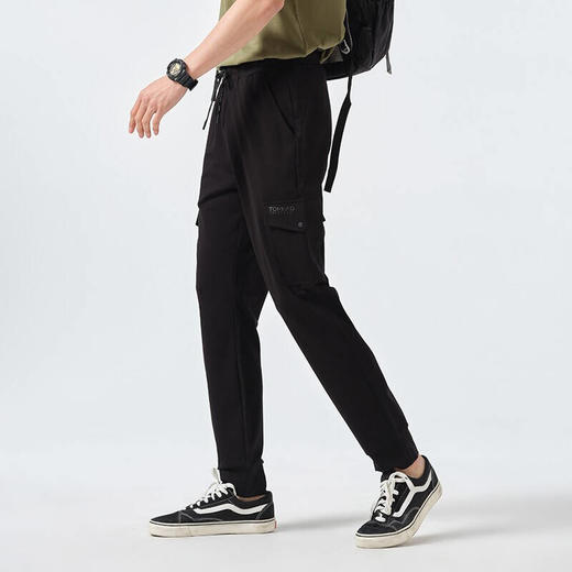 探路者卫裤22春夏男士户外 休闲透气长裤 抽绳百搭舒适旅行裤TAMK81569 商品图2