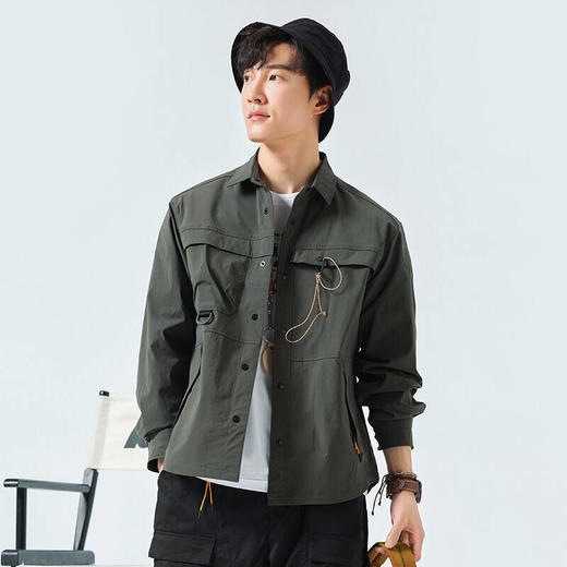 探路者徒步外套 22春夏上新 男士户外弹力舒适耐磨休闲外套TAEK81209 商品图4