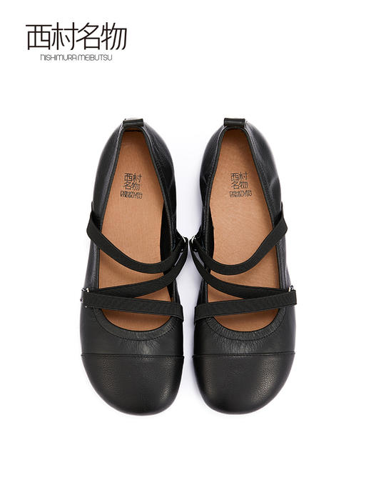 西村名物2022春季新款玛丽珍法式复古温柔气质仙女风奶奶鞋X22AE19241 商品图3