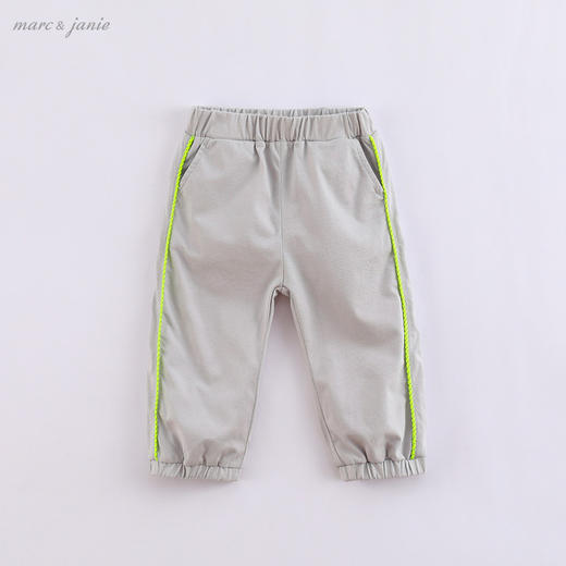 【打折】【科技凉感面料】马克珍妮 男女童撞色运动裤220966 商品图2