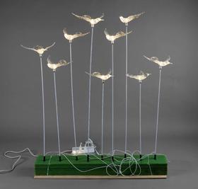 5头亚克力鸟地插灯（运费自理）