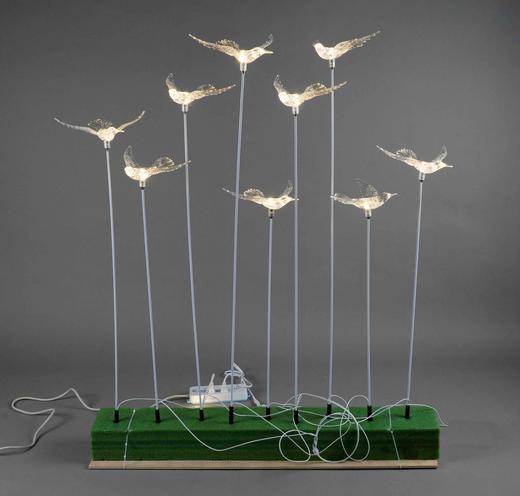 5头亚克力鸟地插灯（运费自理） 商品图0