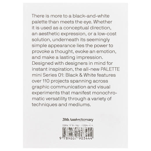 预售 【中商原版】调色板 迷你系列01：黑与白 英文原版 Palette Mini Series 01: Black & White 商品图1