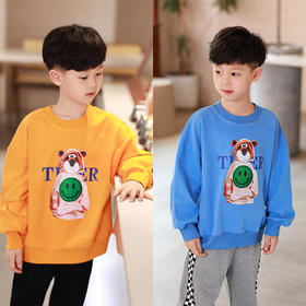 【2025反季抄底清仓】龙之涵  亲子款韩版宽松系列卫衣 中大童春款加厚全棉卫衣 婴幼儿A类标准