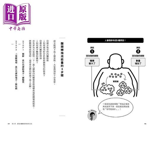 【中商原版】1年减14公斤内脏脂肪的燃脂饮食法 用蛋白质脂质饮食重启燃脂机制 港台原版 罗文政 水野雅登 境好出版 减重 商品图2