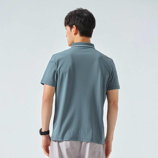 探路者速干T恤 22春夏户外男士吸湿透气排汗短袖 休闲百搭翻领T恤TAJK81607 商品图10