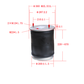 气囊空气弹簧4023NP03、替换永力泰九州6348气囊马牌康迪泰克Continental帕瑞德1R14-729